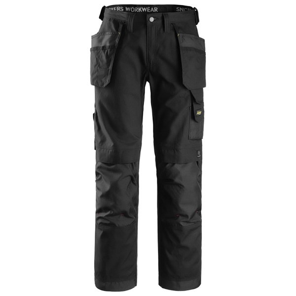 Pantalon canvas noir 60%coton35%poly